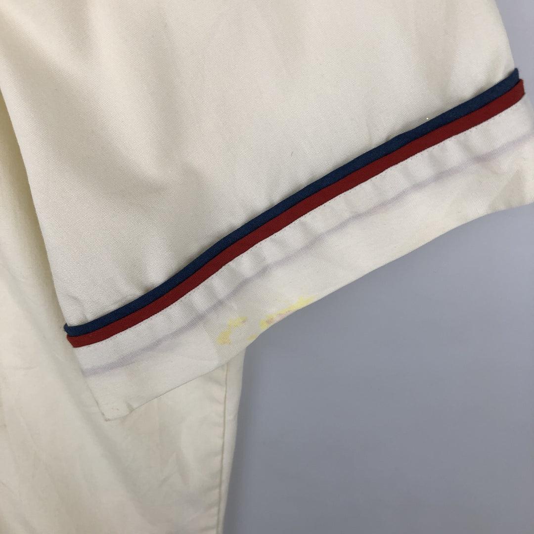 Jantzen short-sleeved open-collar shirt, men's size L equivalent, vintage. unclear unbleached Vintage Second Hand