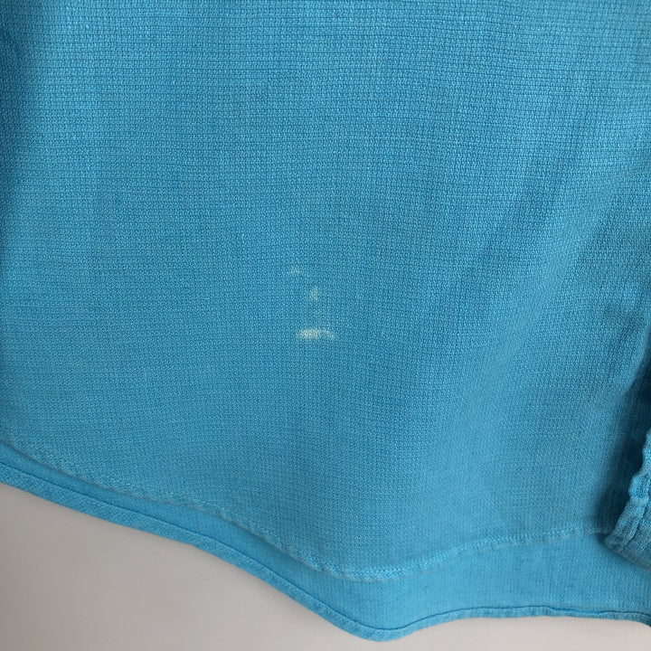 Ralph Lauren POLO by Ralph Lauren short sleeve linen shirt, men's size L linen Blue type light blue Vintage Second Hand