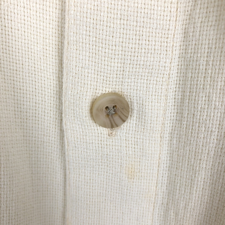 Eddie Bauer Short-Sleeve Cotton Shirt, Men's Size XL (approx.) cotton Beige type Vintage Second Hand