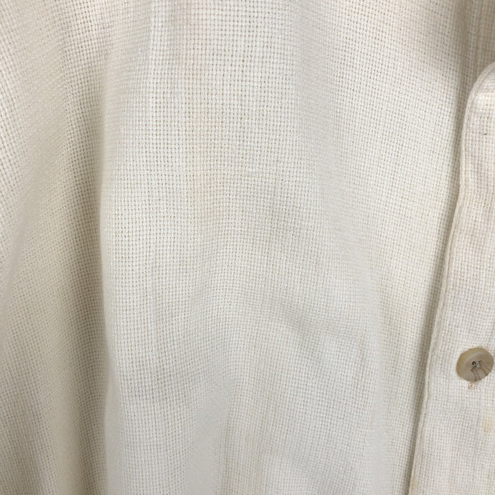 Eddie Bauer Short-Sleeve Cotton Shirt, Men's Size XL (approx.) cotton Beige type Vintage Second Hand