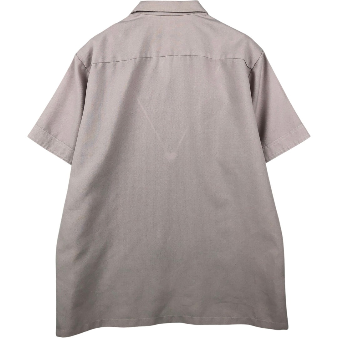 Pierre Cardin Short-Sleeve Open-Collar Mexican Shirt / Cuban Shirt / Box Shirt - Men's Size XL unclear pink type Vintage Second Hand