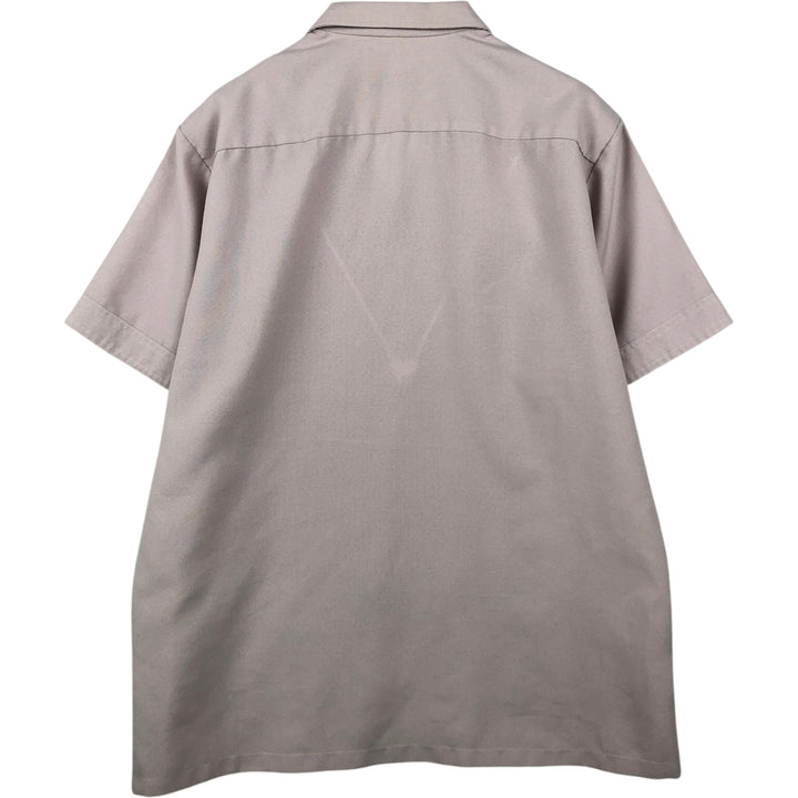 Pierre Cardin Short-Sleeve Open-Collar Mexican Shirt / Cuban Shirt / Box Shirt - Men's Size XL unclear pink type Vintage Second Hand