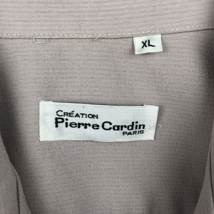 Pierre Cardin Short-Sleeve Open-Collar Mexican Shirt / Cuban Shirt / Box Shirt - Men's Size XL unclear pink type Vintage Second Hand