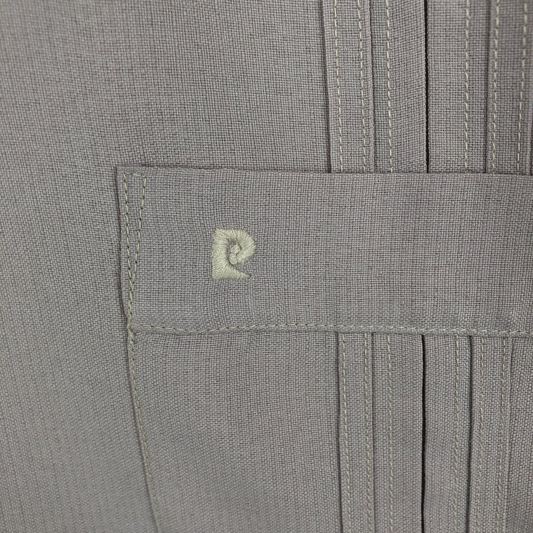 Pierre Cardin Short-Sleeve Open-Collar Mexican Shirt / Cuban Shirt / Box Shirt - Men's Size XL unclear pink type Vintage Second Hand