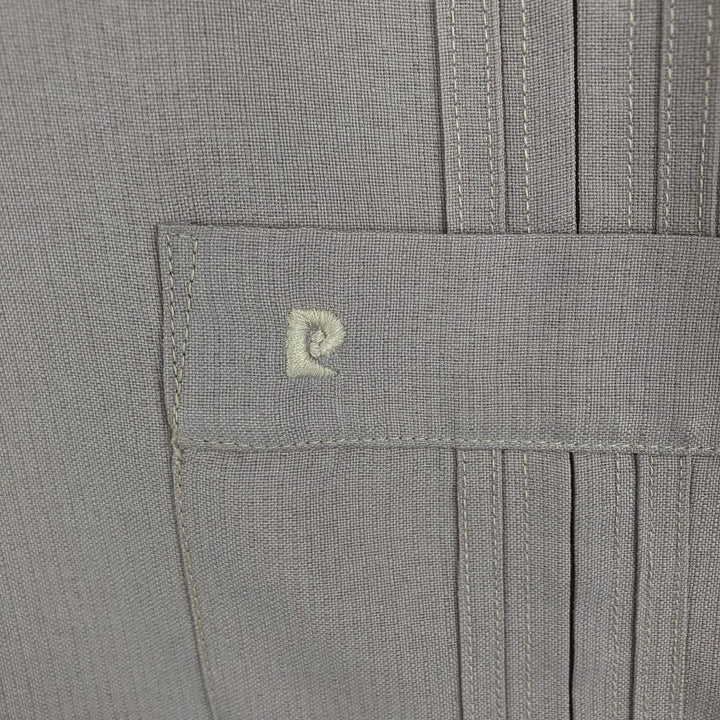 Pierre Cardin Short-Sleeve Open-Collar Mexican Shirt / Cuban Shirt / Box Shirt - Men's Size XL unclear pink type Vintage Second Hand