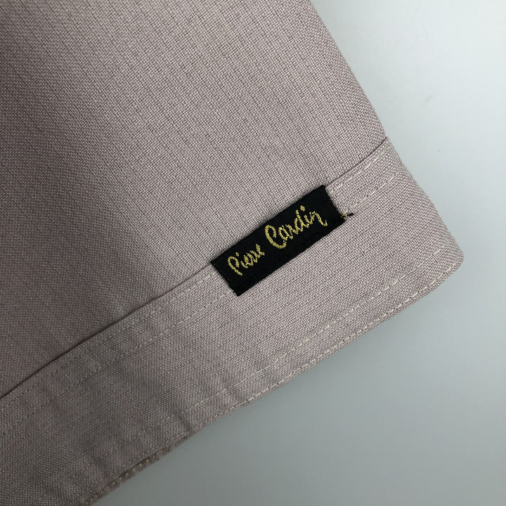 Pierre Cardin Short-Sleeve Open-Collar Mexican Shirt / Cuban Shirt / Box Shirt - Men's Size XL unclear pink type Vintage Second Hand