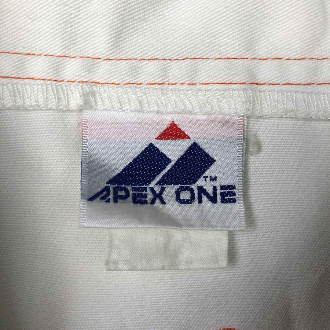 90'S APEX ONE College Game Shirt Baseball Shirt Men's Size L (Equivalent) Vintage polyester ivory Vintage Second Hand
