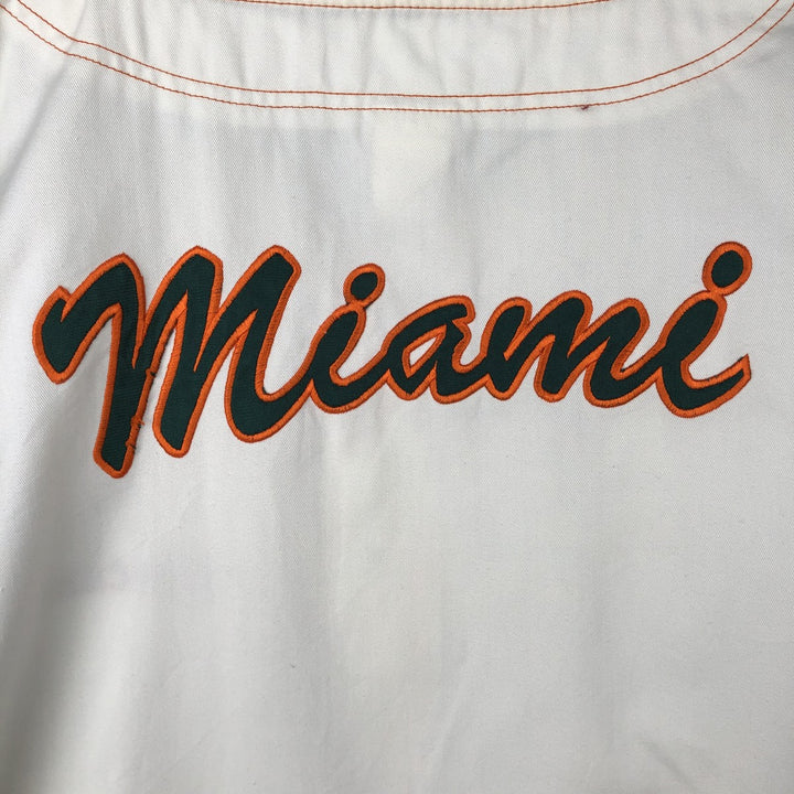 90'S APEX ONE College Game Shirt Baseball Shirt Men's Size L (Equivalent) Vintage polyester ivory Vintage Second Hand
