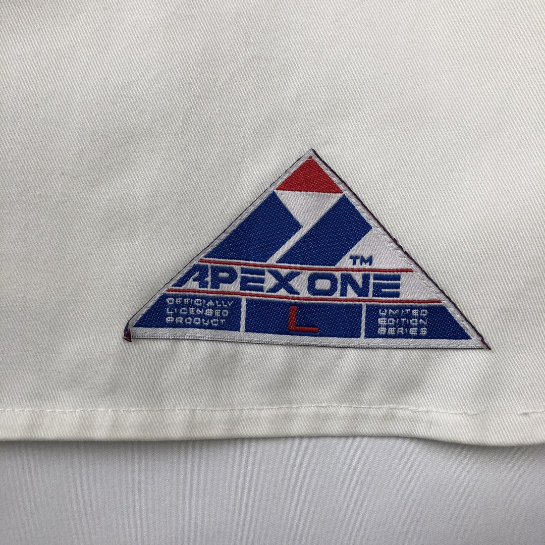 90'S APEX ONE College Game Shirt Baseball Shirt Men's Size L (Equivalent) Vintage polyester ivory Vintage Second Hand
