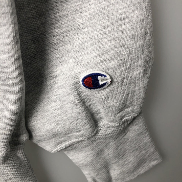90'S Champion Reverse Weave Embroidered Tag University of North Carolina College Sweatshirt (Men's XL equivalent) cotton gray type Vintage Second Hand