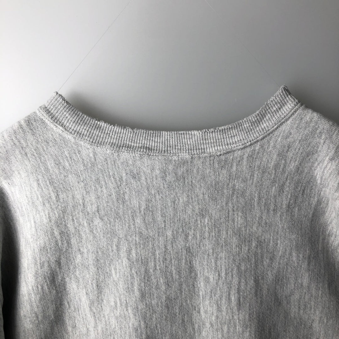 90'S Champion Reverse Weave Embroidered Tag University of North Carolina College Sweatshirt (Men's XL equivalent) cotton gray type Vintage Second Hand