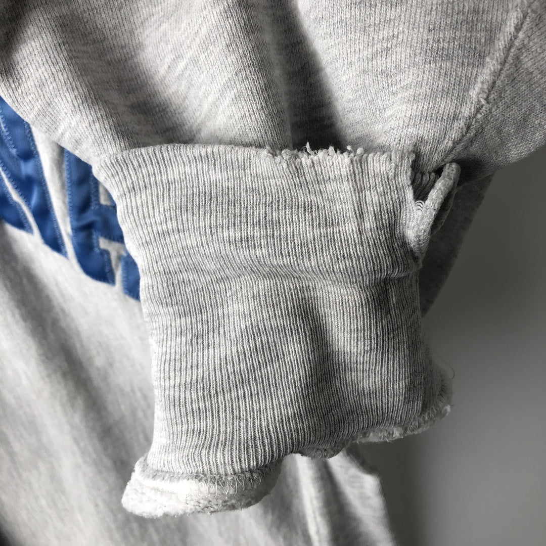 90'S Champion Reverse Weave Embroidered Tag University of North Carolina College Sweatshirt (Men's XL equivalent) cotton gray type Vintage Second Hand
