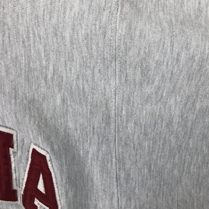 90'S Champion Reverse Weave Embroidered Tag College Sweatshirt Trainer Men's Size L Vintage cotton gray type Vintage Second Hand