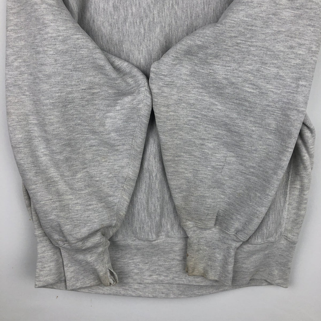 90'S Champion Reverse Weave Embroidered Tag College Sweatshirt Trainer Men's Size L Vintage cotton gray type Vintage Second Hand