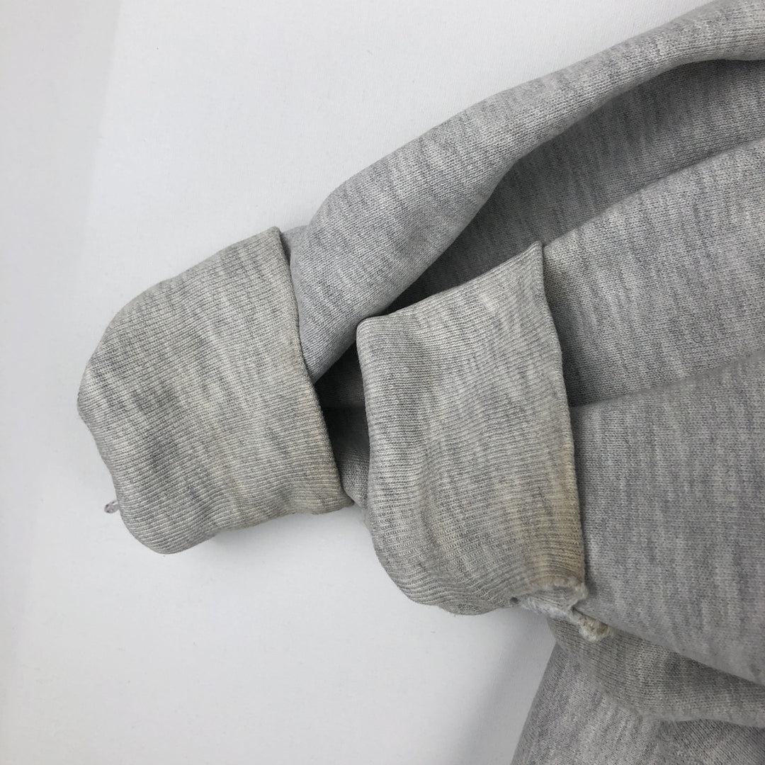 90'S Champion Reverse Weave Embroidered Tag College Sweatshirt Trainer Men's Size L Vintage cotton gray type Vintage Second Hand