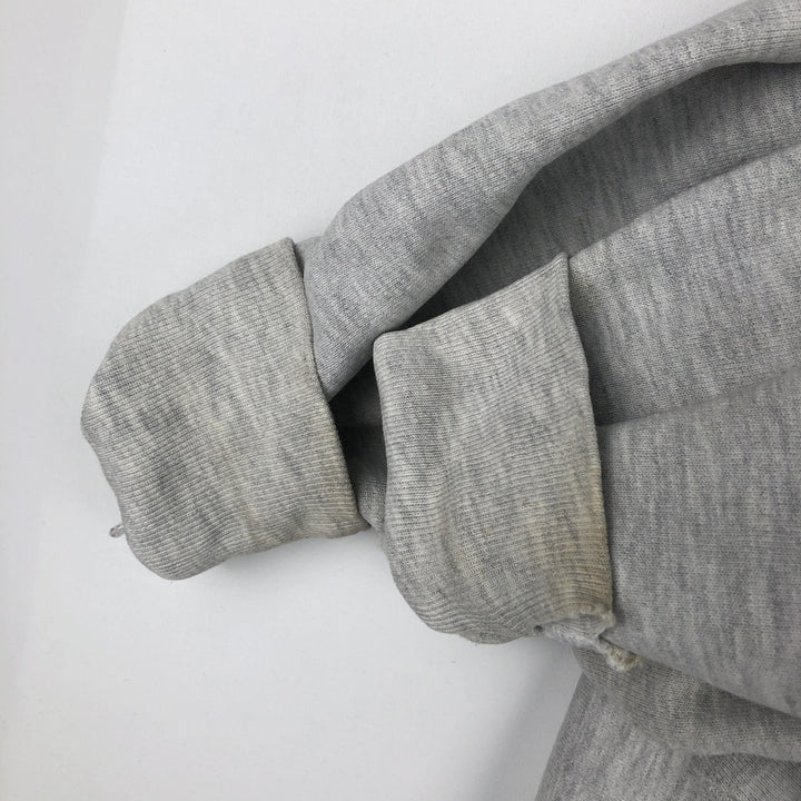 90'S Champion Reverse Weave Embroidered Tag College Sweatshirt Trainer Men's Size L Vintage cotton gray type Vintage Second Hand