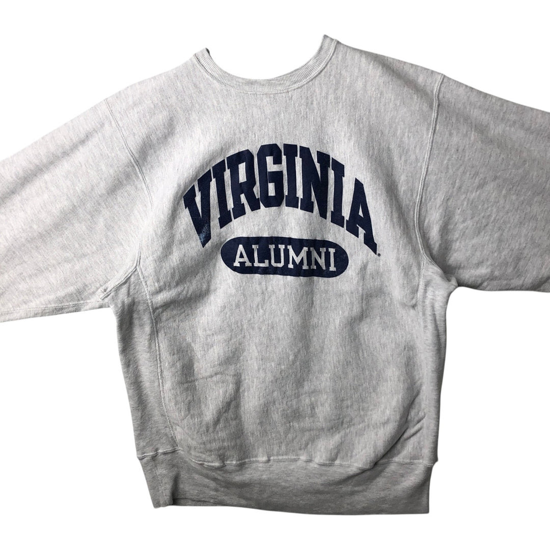 90'S Champion Reverse Weave Embroidered Tag College Sweatshirt Trainer Men's XL Vintage cotton gray type Vintage Second Hand
