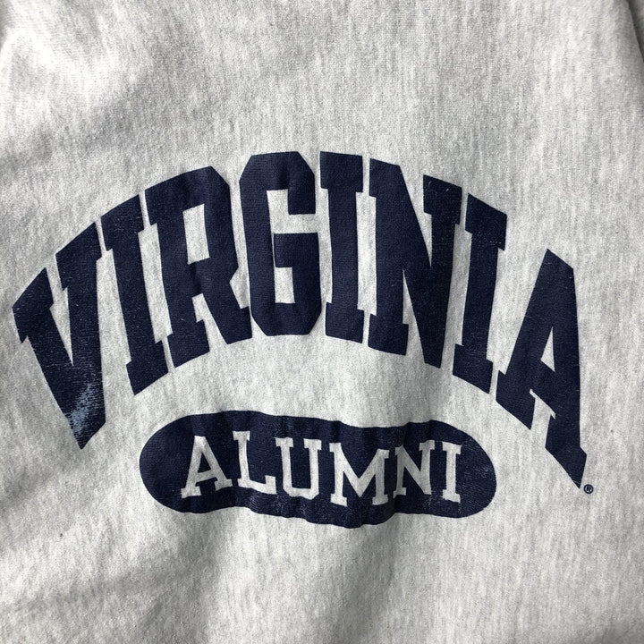 90'S Champion Reverse Weave Embroidered Tag College Sweatshirt Trainer Men's XL Vintage cotton gray type Vintage Second Hand