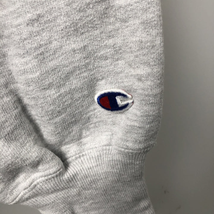90'S Champion Reverse Weave Embroidered Tag College Sweatshirt Trainer Men's XL Vintage cotton gray type Vintage Second Hand