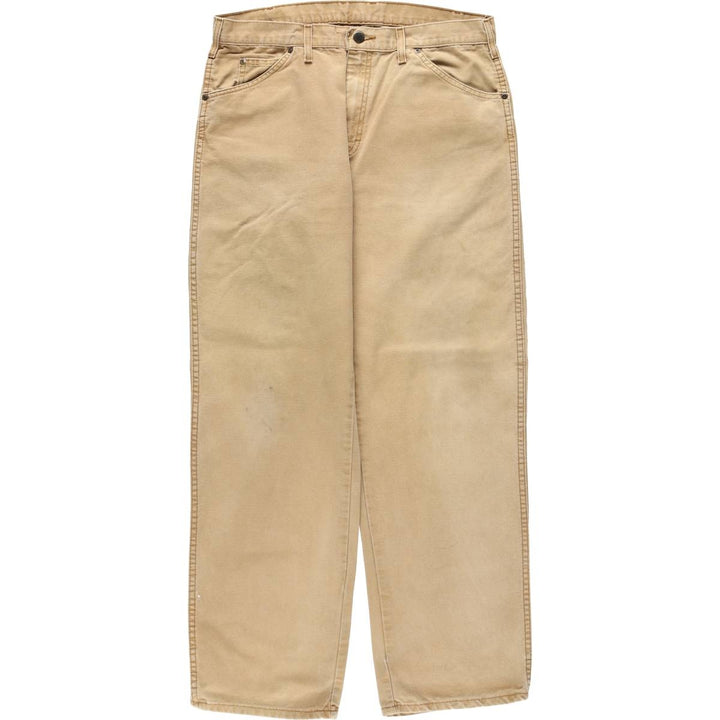 Dickies Duck Work Pants Men's W34 cotton Beige type Vintage Second Hand