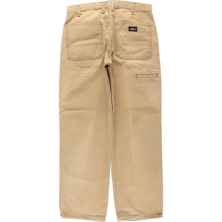 Dickies Duck Work Pants Men's W34 cotton Beige type Vintage Second Hand