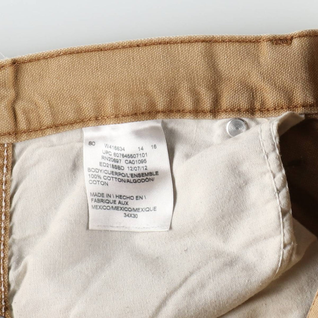 Dickies Duck Work Pants Men's W34 cotton Beige type Vintage Second Hand