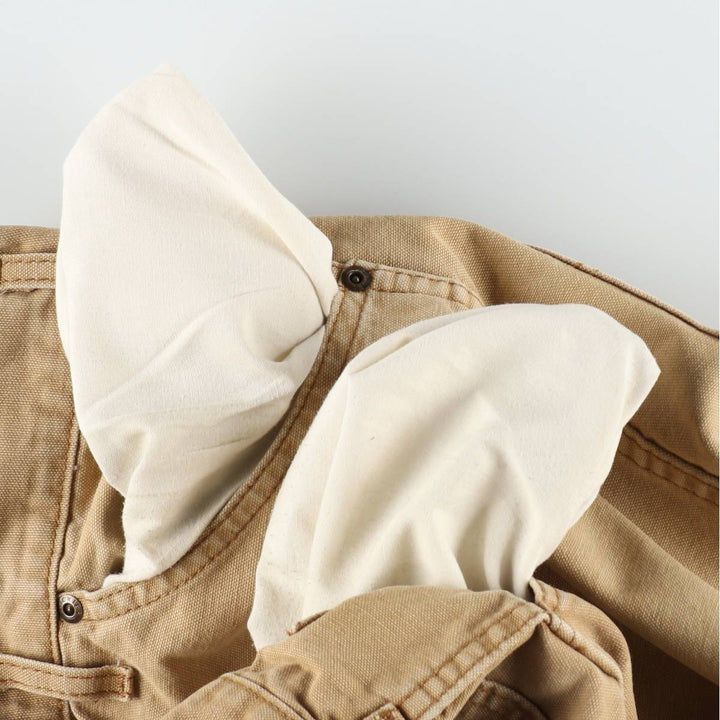 Dickies Duck Work Pants Men's W34 cotton Beige type Vintage Second Hand