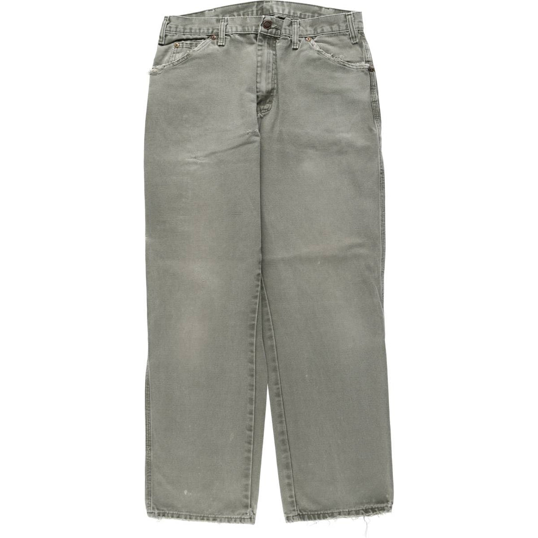 Dickies Duck Work Pants, Men's, Size W33 cotton Khaki type Vintage Second Hand