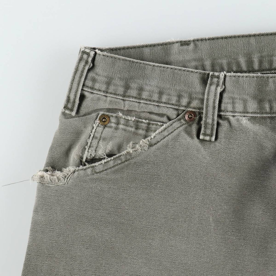 Dickies Duck Work Pants, Men's, Size W33 cotton Khaki type Vintage Second Hand