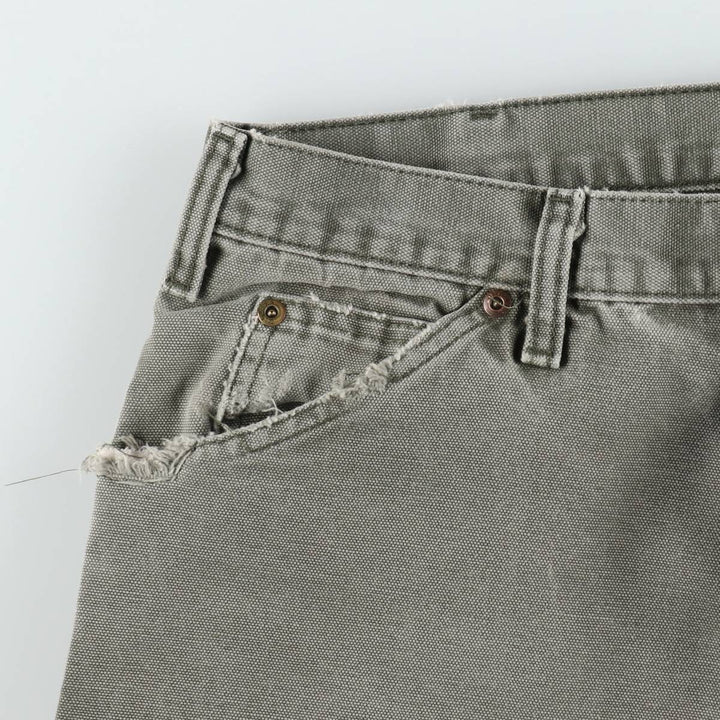 Dickies Duck Work Pants, Men's, Size W33 cotton Khaki type Vintage Second Hand
