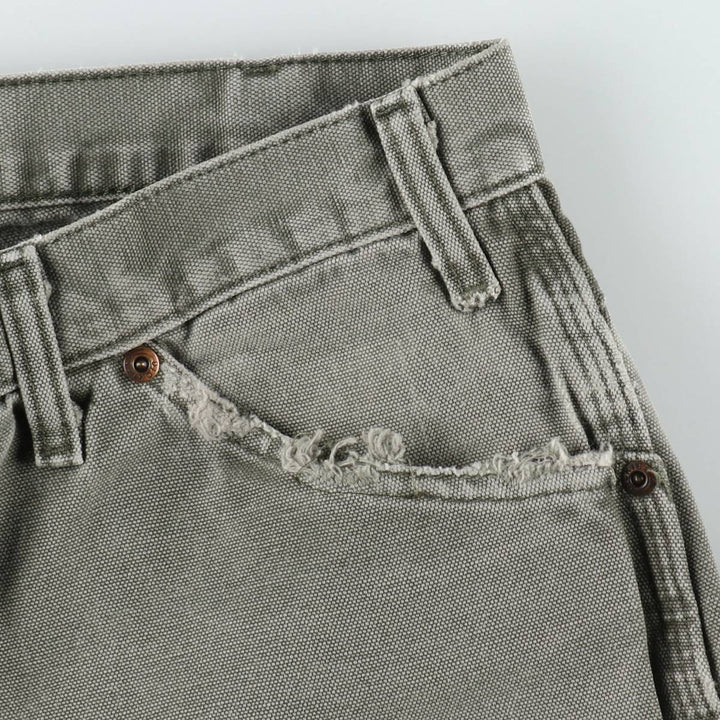 Dickies Duck Work Pants, Men's, Size W33 cotton Khaki type Vintage Second Hand