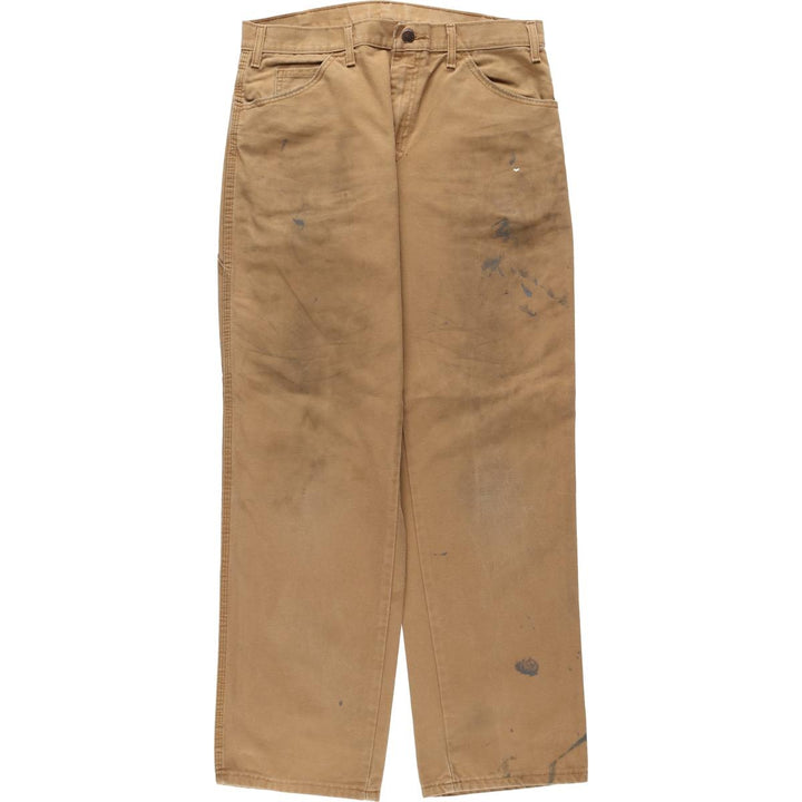 Carhartt Duck Painter Pants, Men's, W33 equivalent cotton brown type Vintage Second Hand