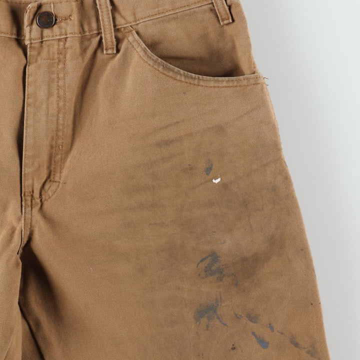 Carhartt Duck Painter Pants, Men's, W33 equivalent cotton brown type Vintage Second Hand