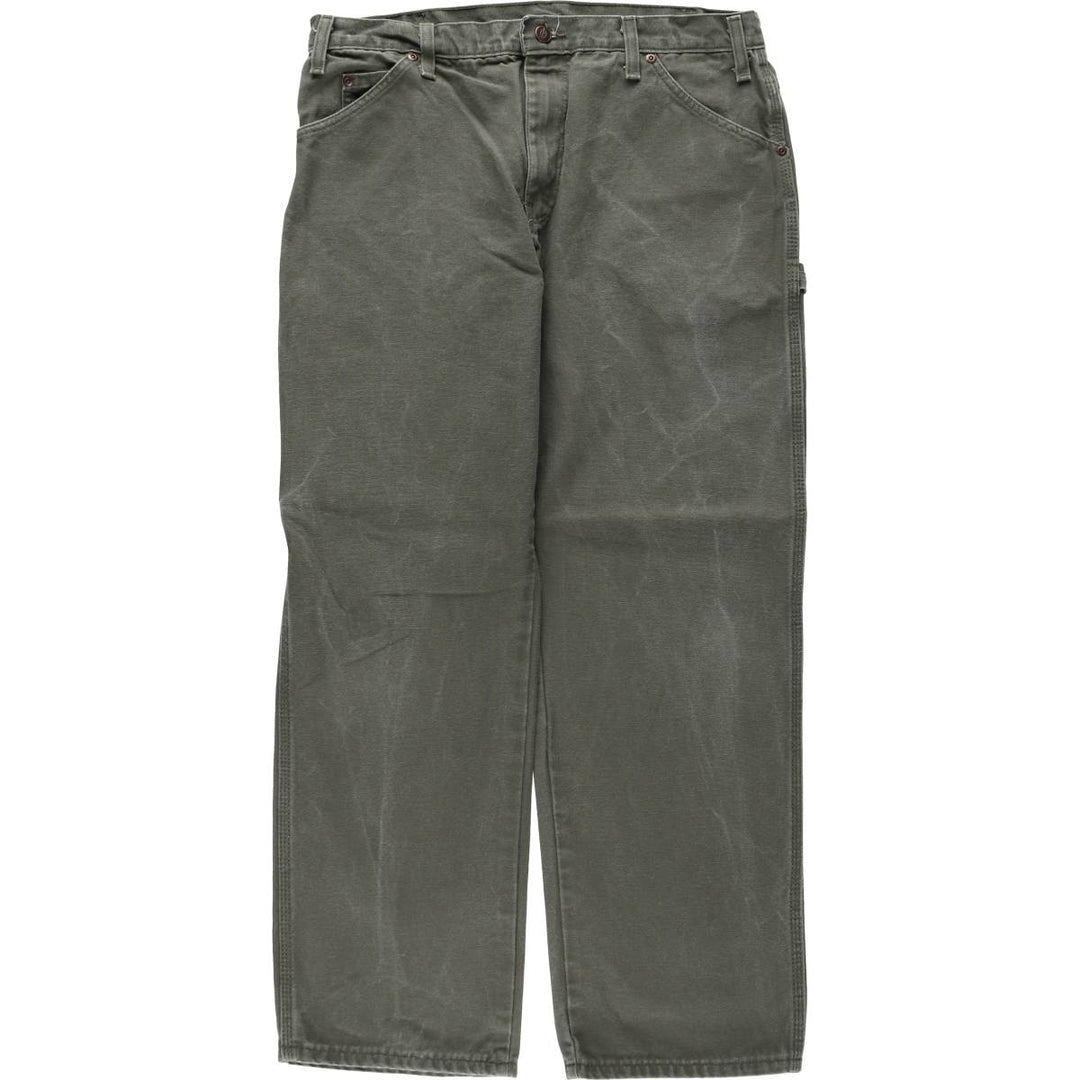Dickies Relaxed Fit Duck Painter Pants, Men's, Size W33 cotton Khaki type Vintage Second Hand