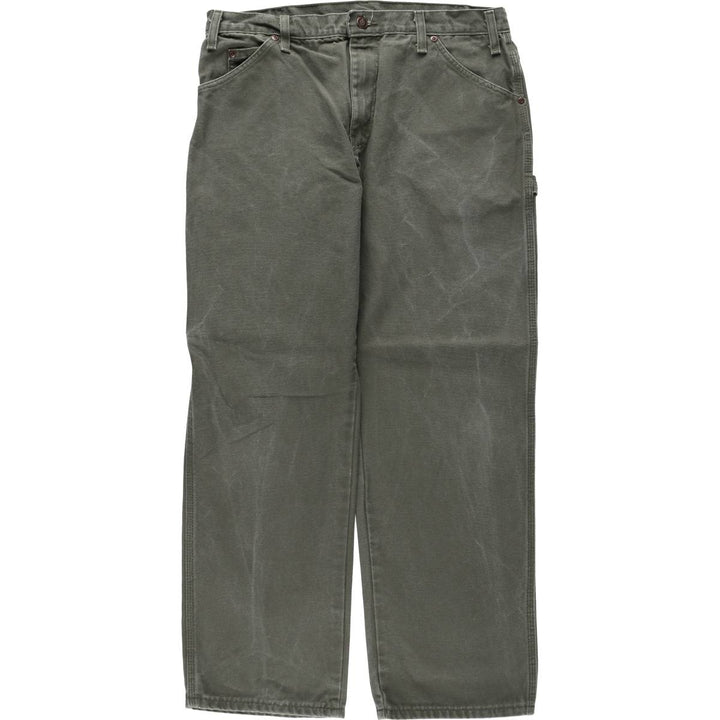 Dickies Relaxed Fit Duck Painter Pants, Men's, Size W33 cotton Khaki type Vintage Second Hand