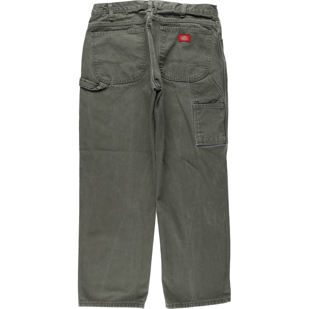 Dickies Relaxed Fit Duck Painter Pants, Men's, Size W33 cotton Khaki type Vintage Second Hand