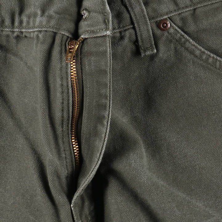 Dickies Relaxed Fit Duck Painter Pants, Men's, Size W33 cotton Khaki type Vintage Second Hand
