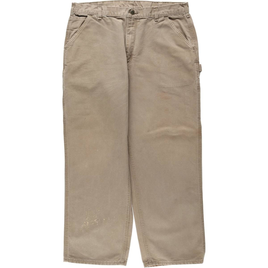 Carhartt Original Dungaree Fit Duck Painter Pants, Men's, W37 equivalent cotton brown type Vintage Second Hand