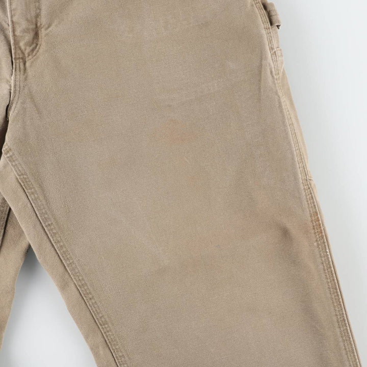 Carhartt Original Dungaree Fit Duck Painter Pants, Men's, W37 equivalent cotton brown type Vintage Second Hand