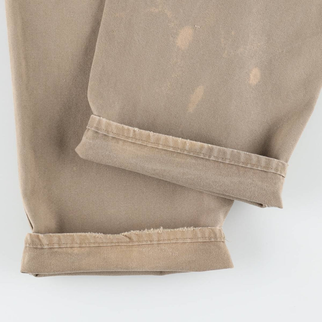 Carhartt Original Dungaree Fit Duck Painter Pants, Men's, W37 equivalent cotton brown type Vintage Second Hand