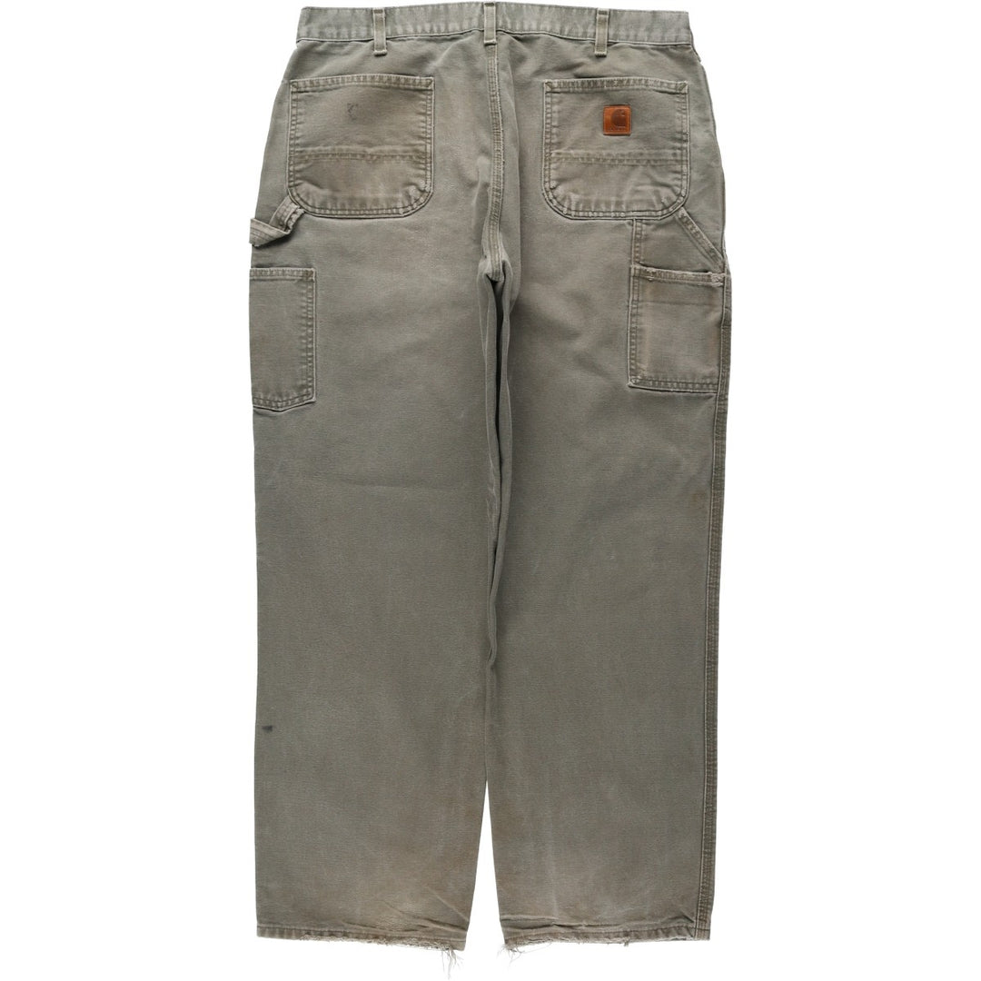 Carhartt Original Dungaree Fit Duck Painter Pants, Men's, W36 equivalent cotton Khaki type Vintage Second Hand