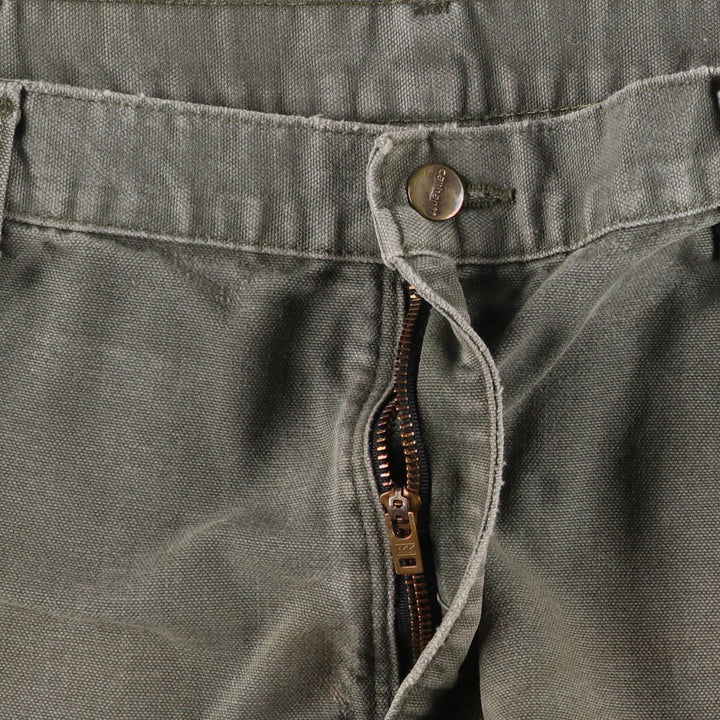 Carhartt Original Dungaree Fit Duck Painter Pants, Men's, W36 equivalent cotton Khaki type Vintage Second Hand