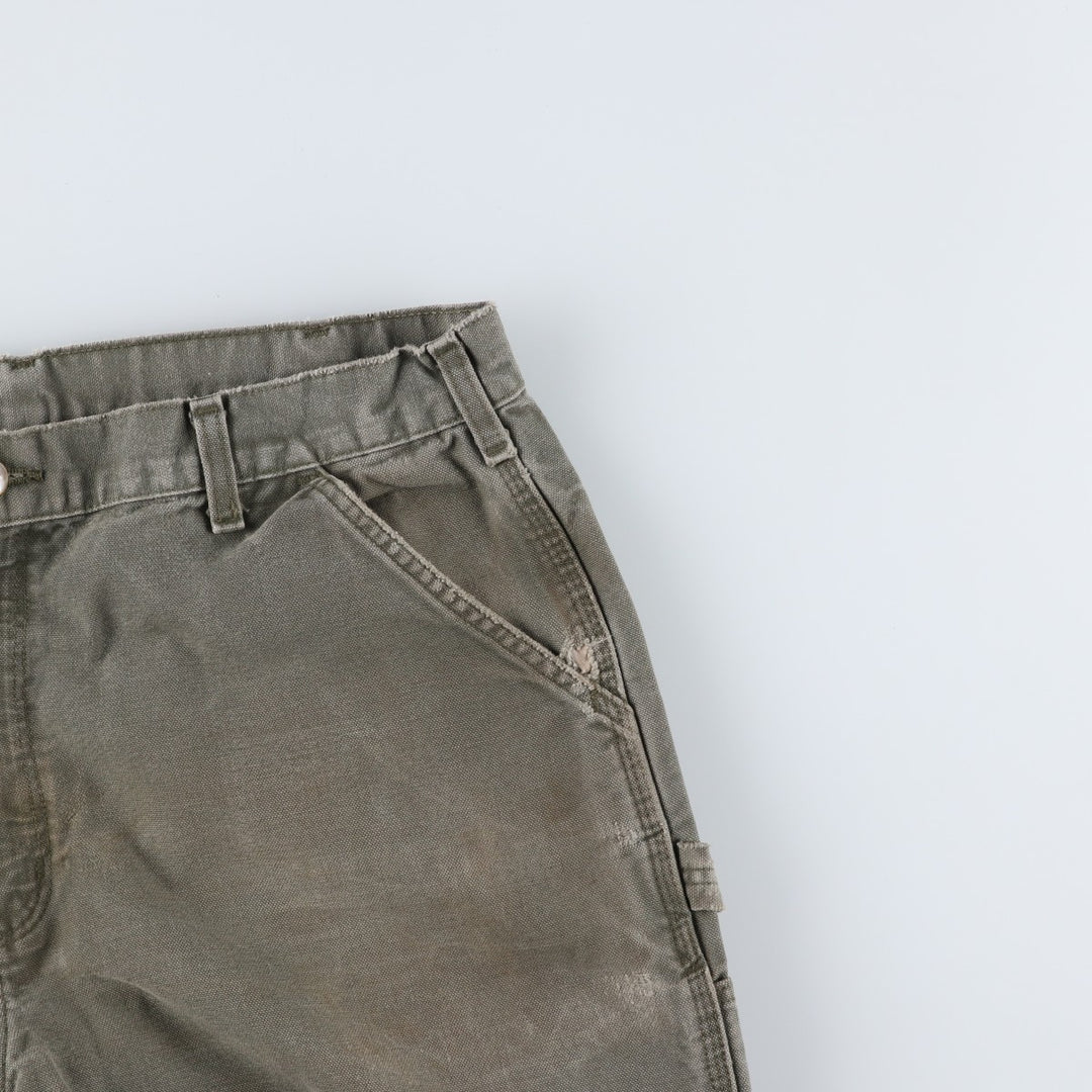 Carhartt Original Dungaree Fit Duck Painter Pants, Men's, W36 equivalent cotton Khaki type Vintage Second Hand