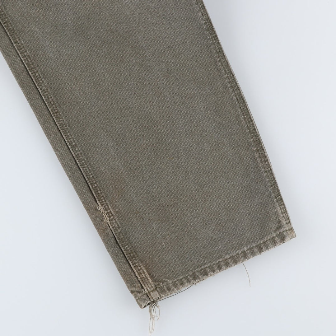 Carhartt Original Dungaree Fit Duck Painter Pants, Men's, W36 equivalent cotton Khaki type Vintage Second Hand