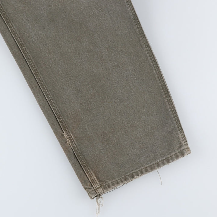 Carhartt Original Dungaree Fit Duck Painter Pants, Men's, W36 equivalent cotton Khaki type Vintage Second Hand