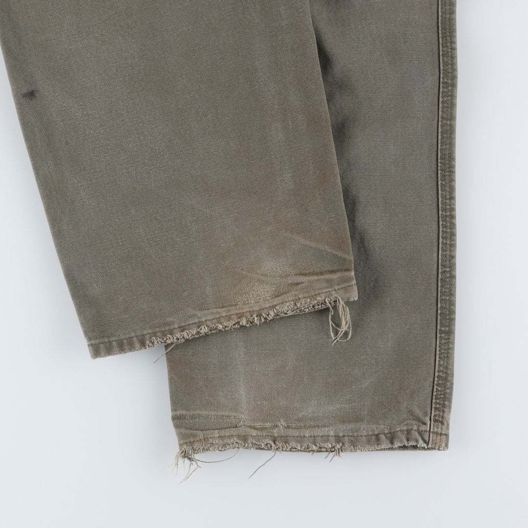 Carhartt Original Dungaree Fit Duck Painter Pants, Men's, W36 equivalent cotton Khaki type Vintage Second Hand