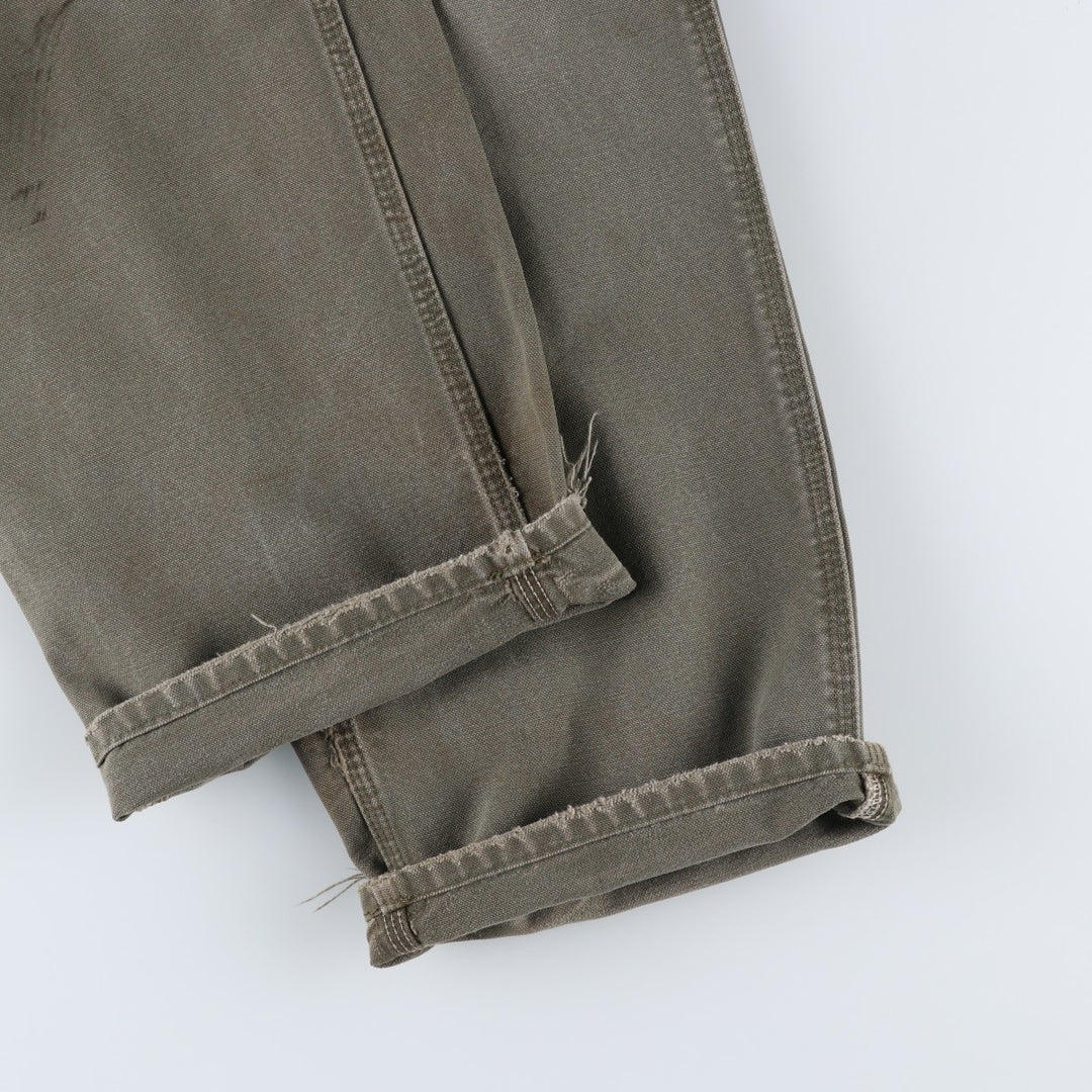 Carhartt Original Dungaree Fit Duck Painter Pants, Men's, W36 equivalent cotton Khaki type Vintage Second Hand
