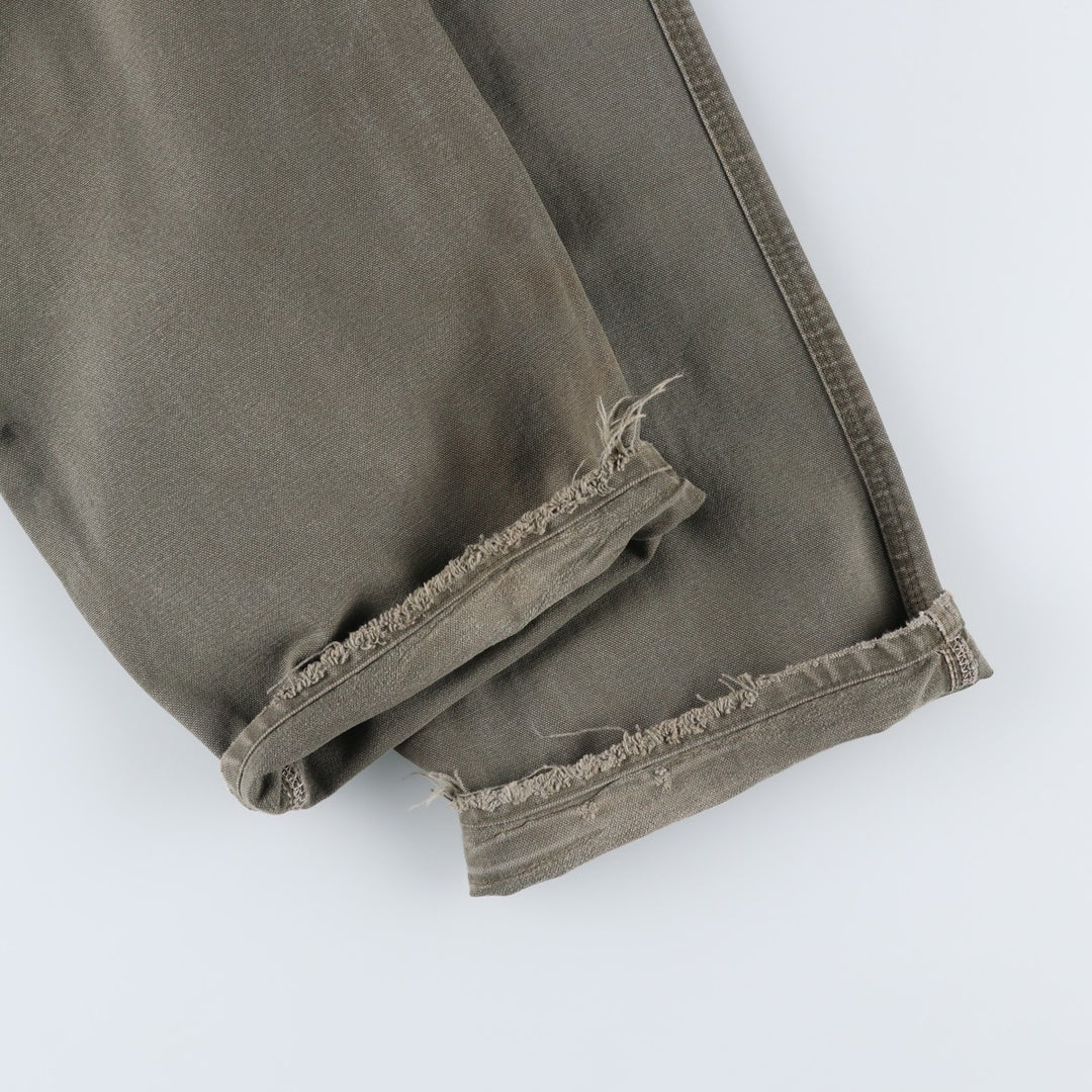 Carhartt Original Dungaree Fit Duck Painter Pants, Men's, W36 equivalent cotton Khaki type Vintage Second Hand