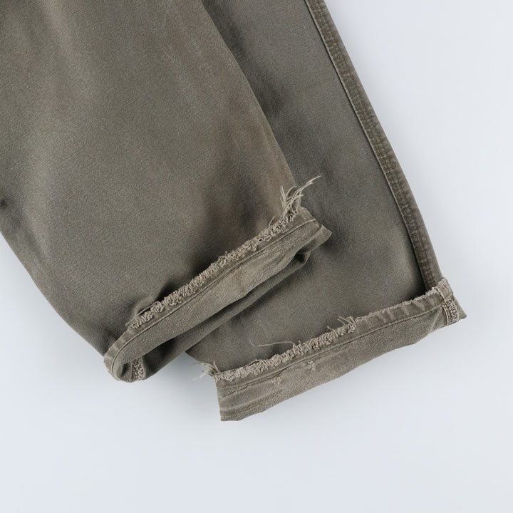 Carhartt Original Dungaree Fit Duck Painter Pants, Men's, W36 equivalent cotton Khaki type Vintage Second Hand