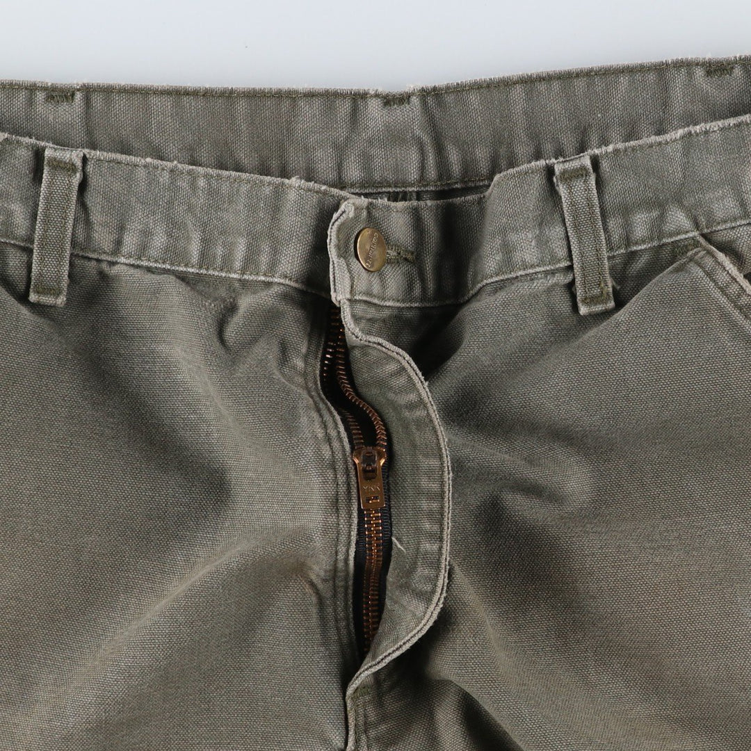 Carhartt Original Dungaree Fit Duck Painter Pants, Men's, W36 equivalent cotton Khaki type Vintage Second Hand